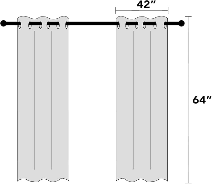 PrinceDeco 100% Blackout Curtains 64 inch Long 2 Panels Full Blackout Curtains for Classroom Thermal Insulated Curtains 64" Long Noise Reducing Window Treatment Drapes for Gym Room,Teal Blue