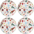 Lenox Nutcracker Ballet Christmas Accent Plates, Appetizer Plate Set for 4 by Lenox