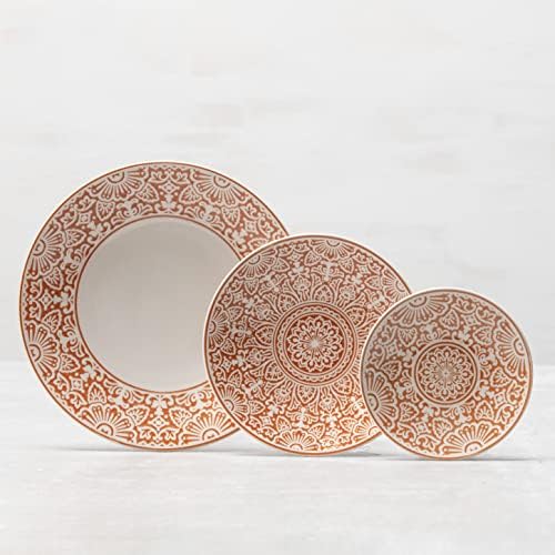 Fortessa Havana Vitrified China Coupe Rimless Plate 4 Pack, Adobo, Dinner Plate, 10.75 Inche - Image 3