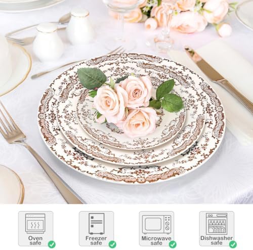 Dessert Plates Set of 6,6 Inch Mini Ceramic Plates - Image 2