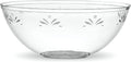 PLASTICPRO Disposable Round Serving Bowls, Party Snack or Salad Bowl, Small, Plastic Crystal Clear Pack of 4