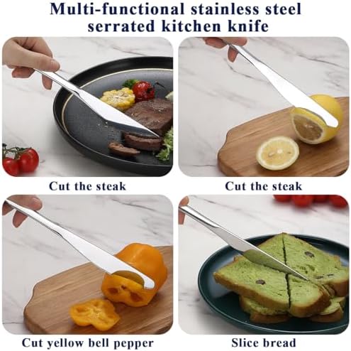 Berglander Dinner Knives Set Of 4, Stainless Steel Butter Knife Spreader 9.17", Table Dinner Knife for Daily Use, Restaurant, Hotel, Parties, Events, Sturdy And Dishwasher Safe - Image 6