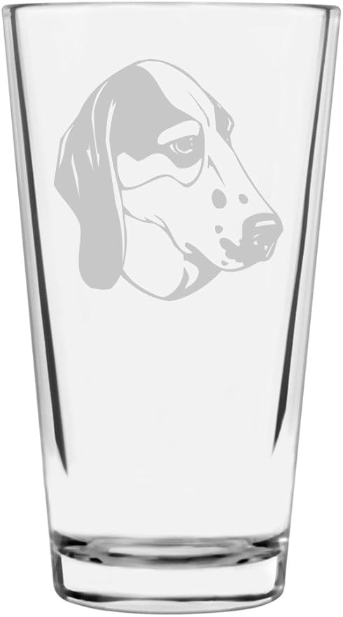 Treeing Walker Coonhound Custom Personalized Dog Themed Etched All Purpose 16oz Pint Glass