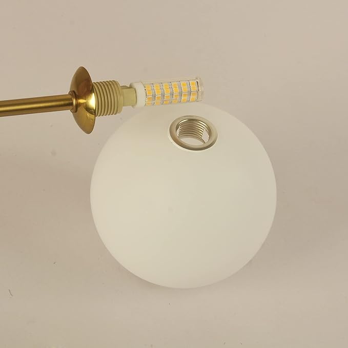 Lighting Glass Shade for Modern Pendant Light Wall Lamp Globe Shape White Frosted Diameter 4.72"