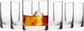 Krosno Whisky Sour Tumbler Glasses Old Fashioned Bourbon Cognac Brandy | Set of 6 | 10.1 oz | Blended Collection | Perfect for cocktails, drinks, water, juice, scotch, irish liquor, whisky
