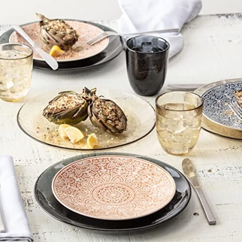 Fortessa Los Cabos Glass Dinnerware Collection, Dessert Snack Bowl (Set of 4), 5 Inch/12.5oz, Shadow - Image 5