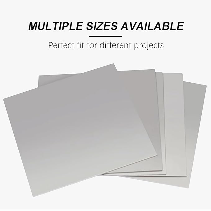 TEN-HIGH 2 Pack 22 Gauge Mild Steel Sheet Metal Plate 8 x 12 Inch Cold Rolled Steel Plate for Professional Industrial Use and DIY Projects - Smooth Surface, Easy to Form and Weld