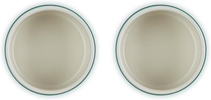 Le Creuset Stoneware Round Ramekin Straight Wall Set of 2, 7 oz. Each, Artichaut