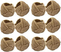 COTTON CRAFT Jute Napkin Ring - 12 Pack Handmade Nautical Knot Napkin Rings by COTTONCRAFT