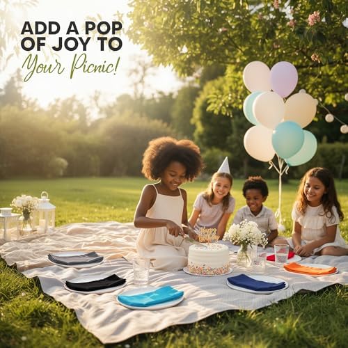 Utopia Kitchen Cotton Blend Multi Color Cloth Napkins [12 Pack, 18x18 Inch] - Image 4