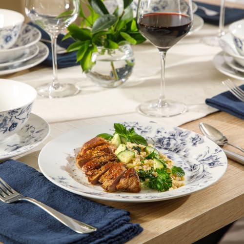Martha Stewart Plates and Bowls Set, 16 Piece Dinnerware Set for 4, Pink - Image 5