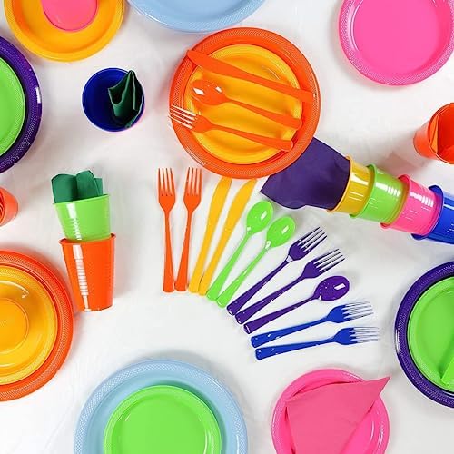 Exquisite 350 Pcs Clear Plates and Napkins Party Supplies Plate Sets - Image 6