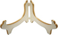 Artliving Display Stand Easel Bowl Stand for Display Large Deep Bowls, Platters and Deep Dishes White Gold