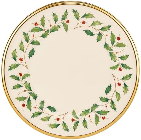 Lenox Holiday Porcelain Christmas Salad Plate Set for 4 - Image 2