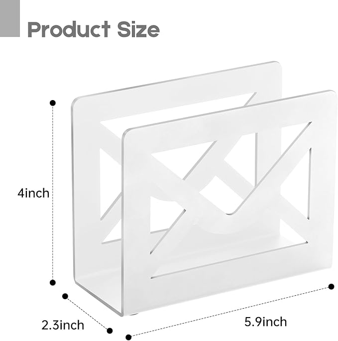 Desktop Metal Mail Holder,Modern Black Letter Organizer for Desk with Cutout Envelope Design,Home and Office Envelope and Document Storage Rack (White)