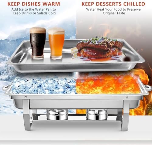 Chafing Dish Buffet Set Food Warmer Chafer Complete Set - Image 2