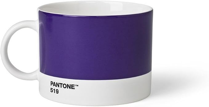Pantone Tea Cup Porcelain, 475 ml, Porcelain, Violet 519, 10.4 x 10.4 x 8 cm