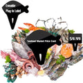 10PCS Fish Mini Chalkboard Signs for Food, Reusable and Reserved Table Signs, Food Labels for Party Buffet, Easy to Write and Wipe Out, Catering Supplies Buffet Display, Place Cards by Unknown