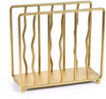 Napkin Holder for Table,Gold Modern Iron Standing Napkin Dispenser for Paper Napkins & Kitchen Dining & Countertops Cocktail Upright Napkin Holder Dispenser Suitable for All Room Decors