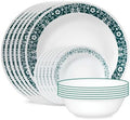Corelle Penelope 18-Piece Dinnerware Set, Service for 6 by Corelle