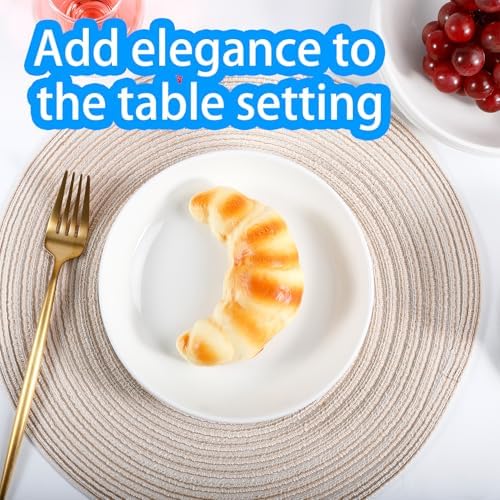 Ceramic Dessert Plates, 6 PCS, White, 9 Inch, Round - Image 6