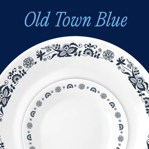 Corelle Old Town Blue 18-Piece Round Dinnerware Set, Service for 6 - Image 2