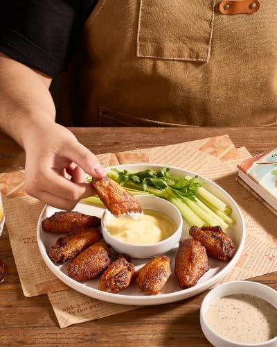 famiware Ceramic Soy Sauce Dish, 4oz Dipping Bowls Set of 6, Matte White - Image 2