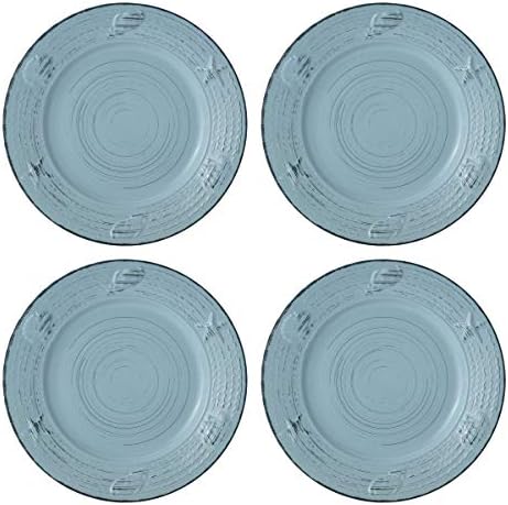 Pfaltzgraff Trellis Coastal 16-Piece Dinnerware Set, teal - Image 5