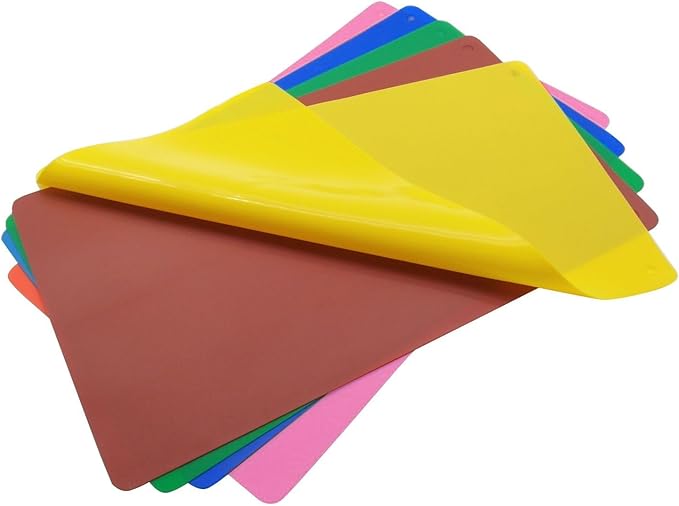 TrendBox Multi Colors Silicone Waterproof Plastic Placemat Table Mat Heat Insulation Washable DurableFor Kitchen Dining Roon - Small Size 1 Set of 5 Pieces
