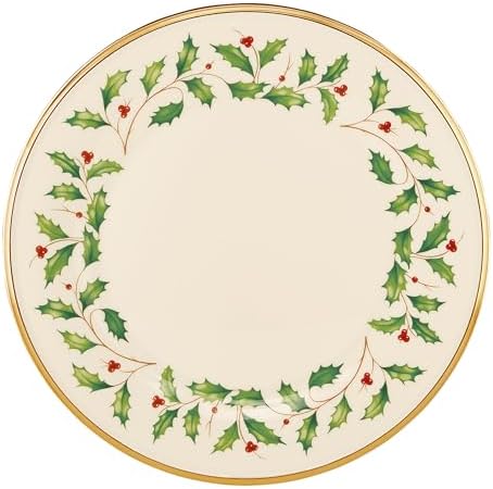 Lenox Holiday Porcelain Christmas Dinner Plate Set for 4 - Image 2