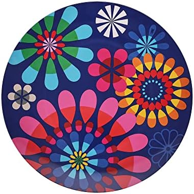 French Bull Plates - 4 Piece Set - 11 inch Melamine Dinner Plate Set - Melamine Dinnerware for Indoor and Outdoor - Festival - Image 2