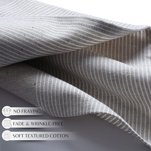 Taupe Cotton Cloth Napkins Set of 4, 18x18 Inch - Image 5