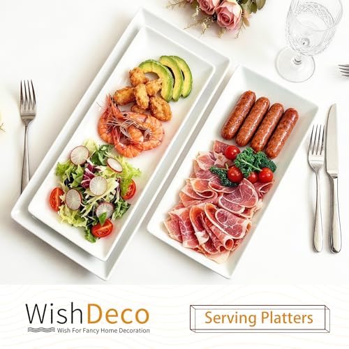 WishDeco Serving Platters Set of 3, Large Serving Trays 16/14/12 Inch - Image 2