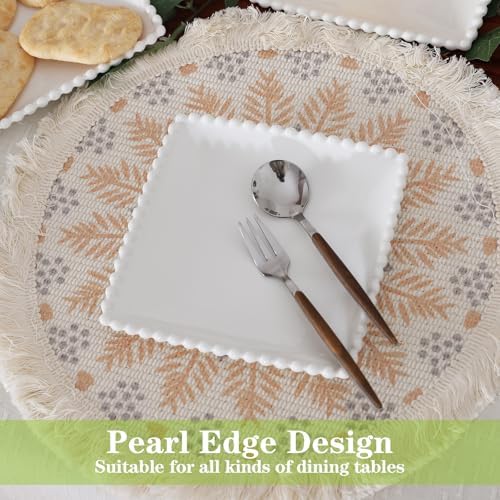 6 IN Porcelain Dessert Plates, White Appetizer Dinnerware, 12 Pcs - Image 4
