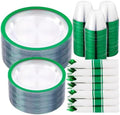 I00000 210Pcs Green Plastic Plates Set, Disposable Dinnerware Set for Party by I00000