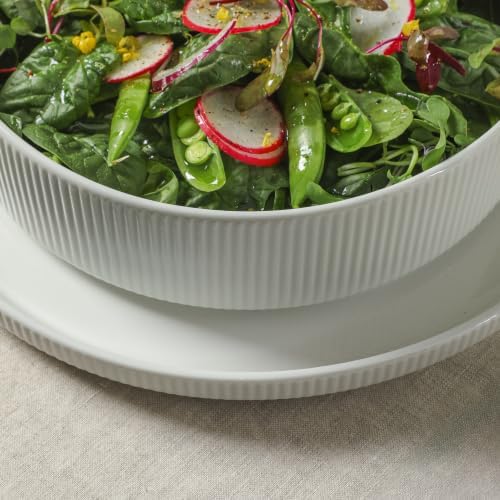 Gibson Home Plates and Bowls Set, 16 Piece Dinnerware Set for 4, Embossed - Image 6