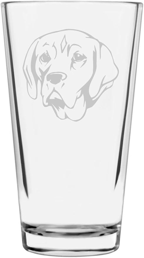 Portuguese Pointer Custom Personalized Dog Themed Etched All Purpose 16oz Pint Glass