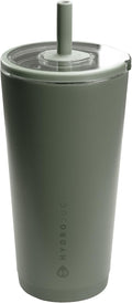 HydroJug Everyday Tumbler 20 oz – Ceramic-Lined Insulated Tumbler with Straw and Soft-Touch Lid, Cup Holder Friendly, Double-Wall Vacuum Insulation, Reusable Travel Cup – Courtyard