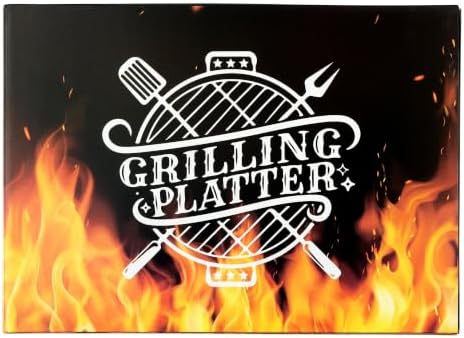 R HORSE Papa Melamine Grill Platter Gift, Barbecue White Oval Serving Tray - Image 6