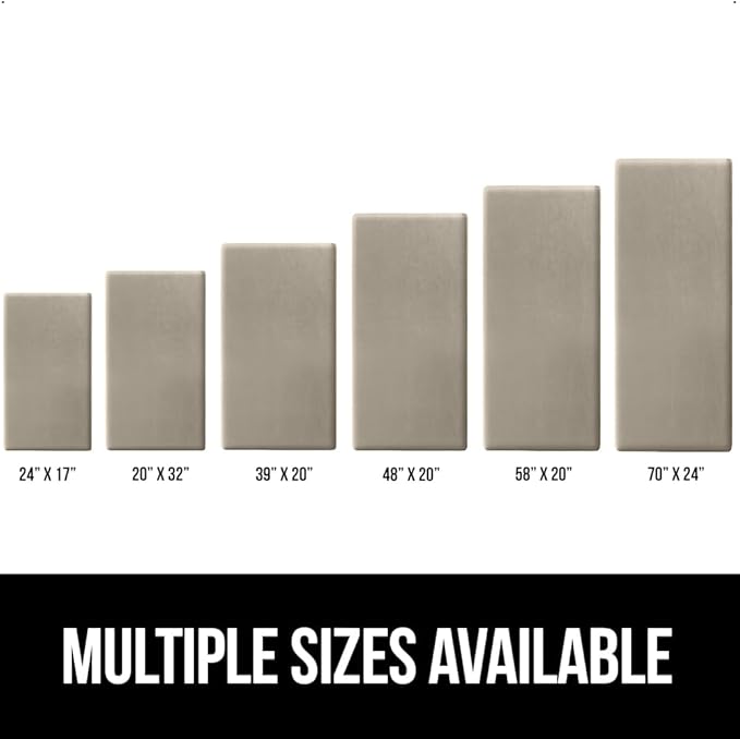 GORILLA GRIP Comfortable Cushioned Kitchen Mats for Floor, Waterproof and Stain Resistant Soft Top, 3/4 Inch Thick Ergonomic Standing Desk Anti Fatigue Mat, Foam Supports Ankles and Feet, 17x24, Taupe