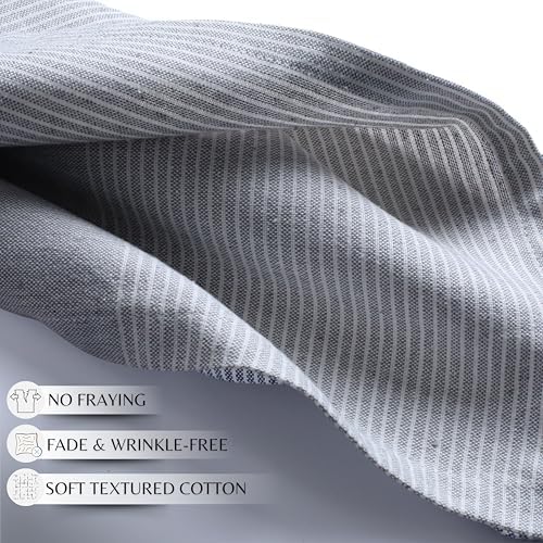 Grey Cotton Cloth Napkins Set of 12, 18x18 Inch - Image 5