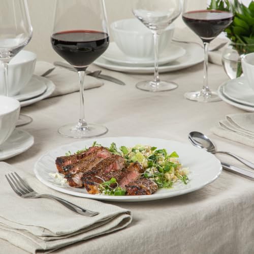 Gibson Home Plates and Bowls Set, 12 Piece Dinnerware Set for 4, White - Image 4