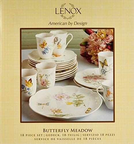 Lenox Butterfly Meadow Porcelain 18-Piece Dinnerware Set for 6 - Image 2