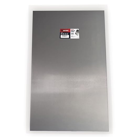 Metoro 16-Gauge Mild CRS Steel Sheet - Formable, Weldable, Magnetic, Smooth Surface - Industrial-Grade Metal Plate for DIY Projects, Fabrication, and More. (1, .060 X 48 X 36)