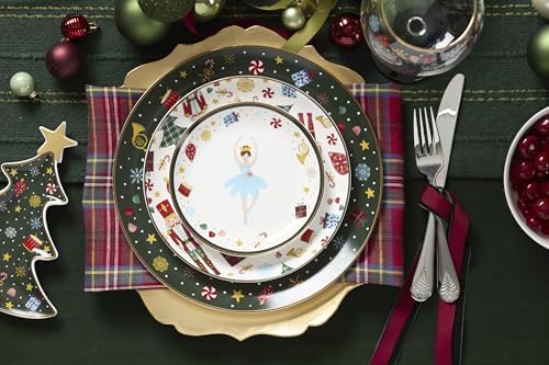 Lenox Nutcracker Ballet Porcelain Christmas Dinner Plate Set for 4 - Image 3