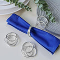 Napkin Rings Set of 8,Silver Napkin Ring Holders for Spring,Wedding,Easter,Valentine,Birthday,Holiday, Hotel, Dinner Party,Christmas and Table by FEKIDO
