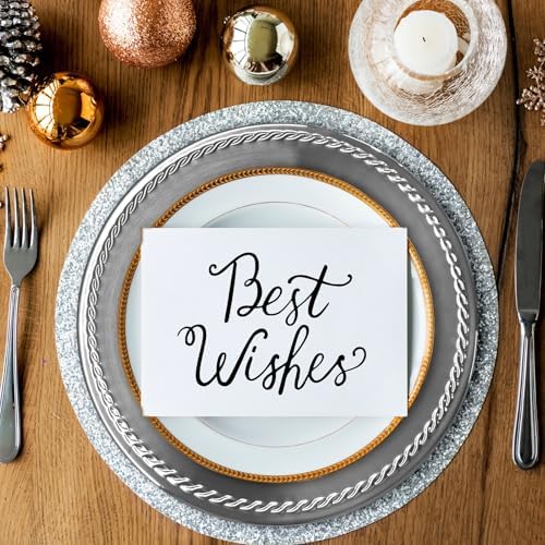 Brightalk 13-Inch Stainless Steel Twist Pattern Charger Plates, 6 Pcs Silver Dinner Plate Chargers, Round Server Ware Charger Plate - Image 5