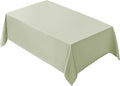 VidaFete 1 Pack Tablecloth 90 * 156inch Rectangle Table Cloth Polyester, Stain Wrinkle Resistant Polyester Dining Table Cover for Kitchen Dinning Party Wedding Tabletop Buffet Decoration(Sagegreen)