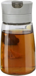Simple Style Leak-Proof Glass Cruet Bottle 420ml, Oil & Vinegar Dispenser with Sealed Pour Spout, Wide Mouth, Easy to Clean, Kitchen & Dining Essential