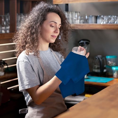 Utopia Home [24 Pack, Royal Blue] Cloth Napkins 17x17 Inches 100% Polyester - Image 6